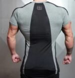 Muscle Brothers Fitness Sports Casual Breathable Short Sleeve T-Shirt Men's Quick Dry Outdoor Running Training Tops Solid Color - Image 2