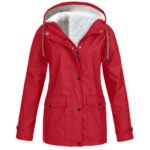 Fleece Jacket Outdoor Mountaineering Hooded Coat Winter Outwear - Image 4