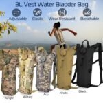 1Pc 3L Tactical Hydration Pack  Water Bladder Adjustable Water Drink Backpack For Hiking Cycling Climbing Running - Image 8