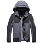 Outdoor Men's Plus Fleece Warm Cotton Jacket - Image 10