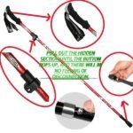 5-Section Collapsible Hiking Poles - Lightweight Trekking Poles With Secure External Lock, Adjustable Length, Sturdy - Ergonomic EVA Grip For Mountain Climbing, Camping, Trail Hiking - Perfect Gift Fo - Image 3
