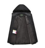 Outdoor Men's Plus Fleece Warm Cotton Jacket - Image 4