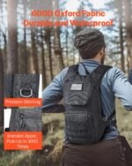 Hydration Backpack, Water Backpack With 3L TPU Water Bladder, Tactical Molle Hiking Hydration Pack With Storage For Men Women, Hydro Water Daypack For Hiking Running Cycling Camping - Image 4