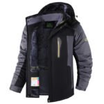 Winter Men's Fleece-lined Thick Outdoor Jacket - Image 7