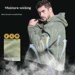 Outdoor Sports Fleece-Lined Hooded Insulated Polar Fleece Jacket - Image 2