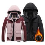 Outdoor Men's Plus Fleece Warm Cotton Jacket - Image 2
