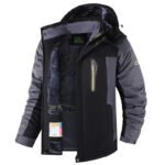 Winter Men's Fleece-lined Thick Outdoor Jacket - Image 6